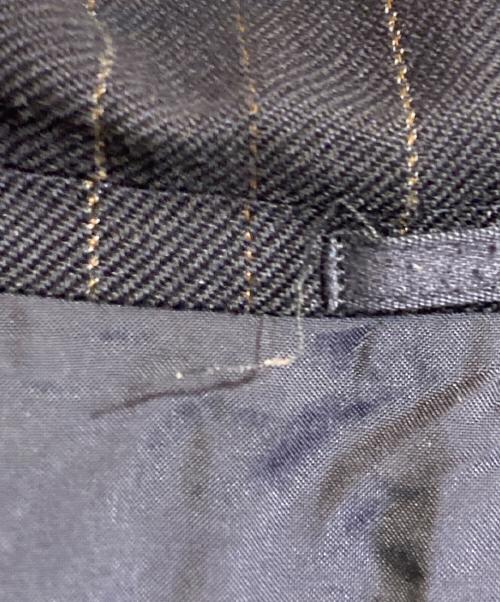 COMME des GARCONS HOMME（コムデギャルソン オム）COMME des GARCONS HOMME (コムデギャルソン オム) ストライプウールテーラードジャケット ネイビー サイズ:Lの古着・服飾アイテム