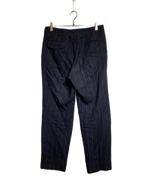 COMME des GARCONS HOMME（コムデギャルソン オム）COMME des GARCONS HOMME (コムデギャルソン オム) ウールストライプパンツ ネイビー サイズ:Mの古着・服飾アイテム