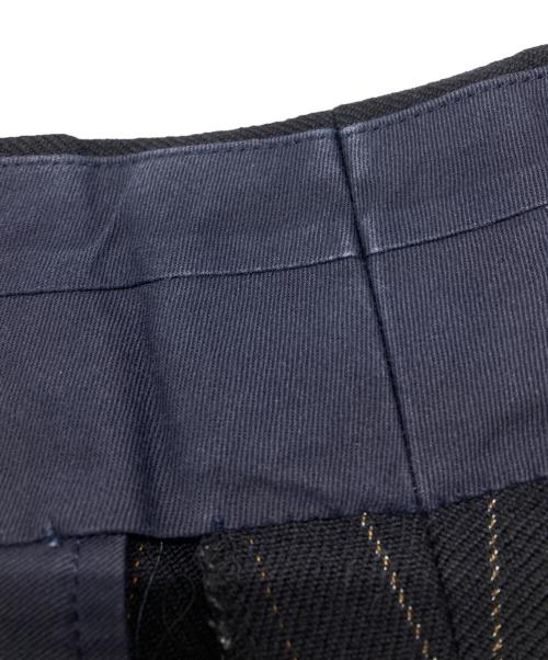 COMME des GARCONS HOMME（コムデギャルソン オム）COMME des GARCONS HOMME (コムデギャルソン オム) ウールストライプパンツ ネイビー サイズ:Mの古着・服飾アイテム