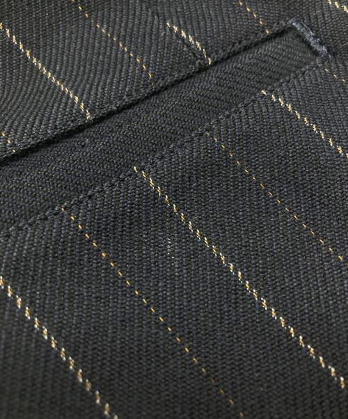 COMME des GARCONS HOMME（コムデギャルソン オム）COMME des GARCONS HOMME (コムデギャルソン オム) ウールストライプパンツ ネイビー サイズ:Mの古着・服飾アイテム