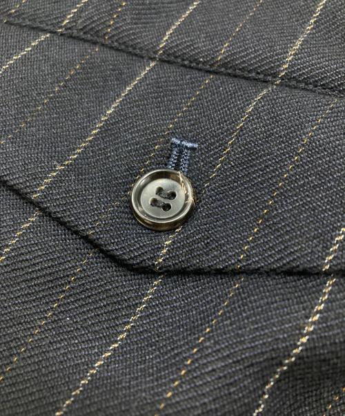 COMME des GARCONS HOMME（コムデギャルソン オム）COMME des GARCONS HOMME (コムデギャルソン オム) ウールストライプパンツ ネイビー サイズ:Mの古着・服飾アイテム