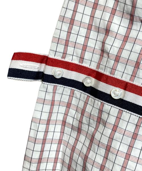 Thom Browne（トムブラウン）Thom Browne (トムブラウン) チェックシャツ レッド×ホワイト サイズ:3の古着・服飾アイテム