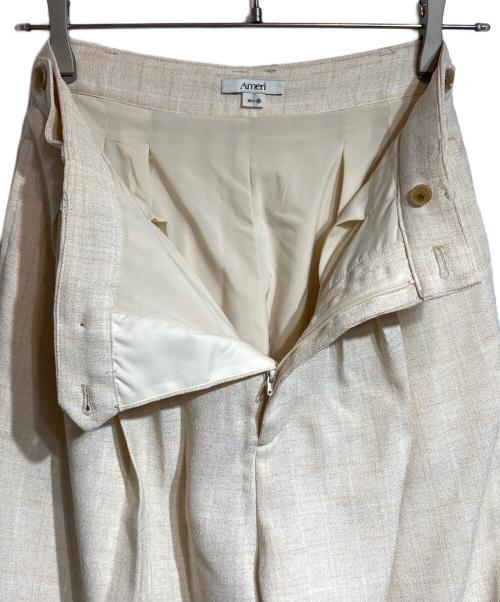 Ameri（アメリ）AMERI (アメリ) LIGHT TWEED MANY TUCK PANTS ピンク サイズ:Mの古着・服飾アイテム