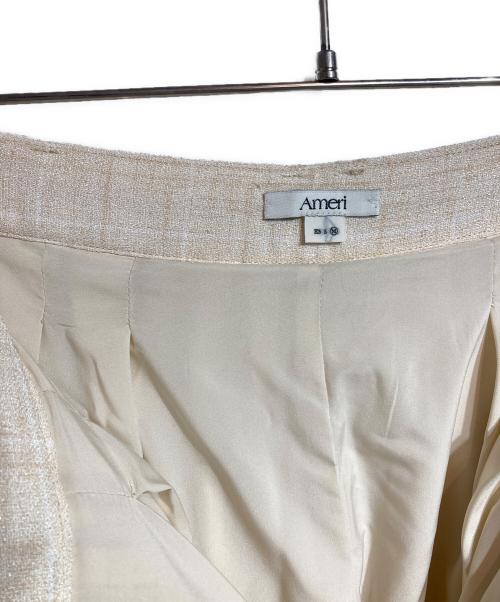 Ameri（アメリ）AMERI (アメリ) LIGHT TWEED MANY TUCK PANTS ピンク サイズ:Mの古着・服飾アイテム