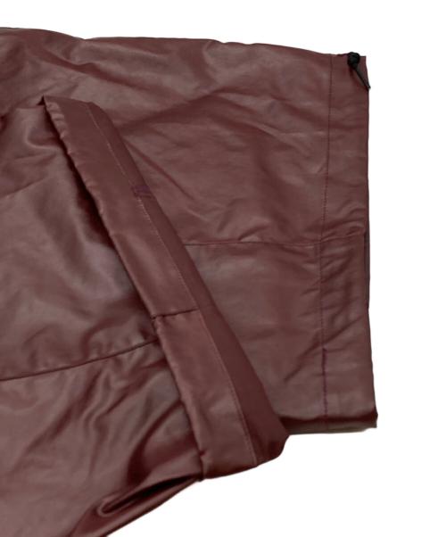 08sircus（ゼロエイトサーカス）08sircus (ゼロエイトサーカス) Wax vintage wide cargo pants ボルドー サイズ:1の古着・服飾アイテム