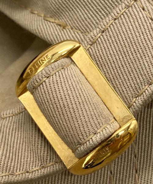 CELINE（セリーヌ）CELINE (セリーヌ) ロゴベースボールキャップ ベージュ サイズ:Sの古着・服飾アイテム