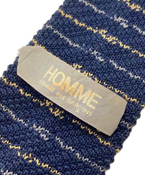 COMME des GARCONS HOMME（コムデギャルソン オム）COMME des GARCONS HOMME (コムデギャルソン オム) ニットタイ/Knit tie ネイビー サイズ:不明の古着・服飾アイテム