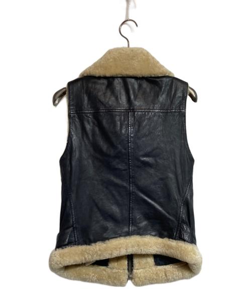 DIESEL（ディーゼル）DIESEL (ディーゼル) ムートンベスト ブラック サイズ:なしの古着・服飾アイテム
