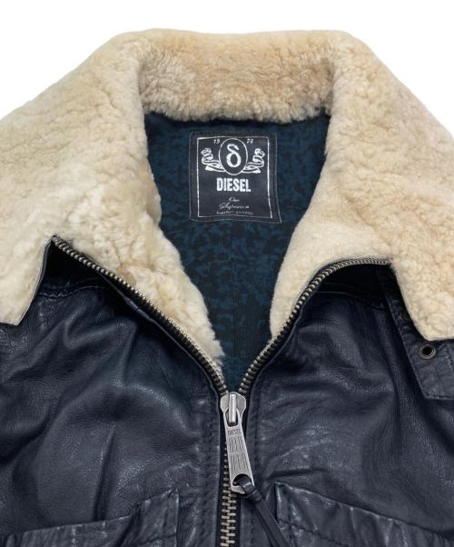 DIESEL（ディーゼル）DIESEL (ディーゼル) ムートンベスト ブラック サイズ:なしの古着・服飾アイテム