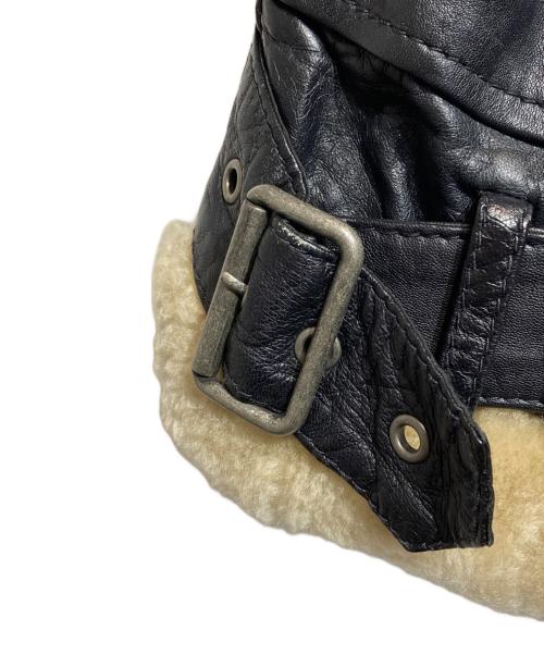 DIESEL（ディーゼル）DIESEL (ディーゼル) ムートンベスト ブラック サイズ:なしの古着・服飾アイテム