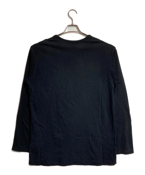 Yohji Yamamoto pour homme（ヨウジヤマモト プールオム）Yohji Yamamoto pour homme (ヨウジヤマモト プールオム) カルティマ天竺丸首長袖カットソー ブラック サイズ:3の古着・服飾アイテム