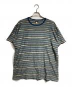 RRLダブルアールエル）の古着「インディゴ ストライプド Tシャツ/Indigo Striped T-shirt」｜ネイビー