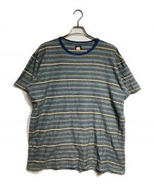 RRL（ダブルアールエル）の古着「インディゴ ストライプド Tシャツ/Indigo Striped T-shirt」｜ネイビー