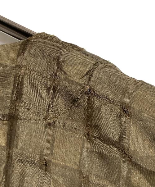 eskandar（エスカンダー）eskandar (エスカンダー) モモンガシルエット シルクブラウス ブラウンの古着・服飾アイテム