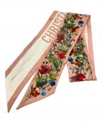 Christian Diorクリスチャン ディオール）の古着「ミルフィオリミッツァシルクスカーフ」｜ピンク