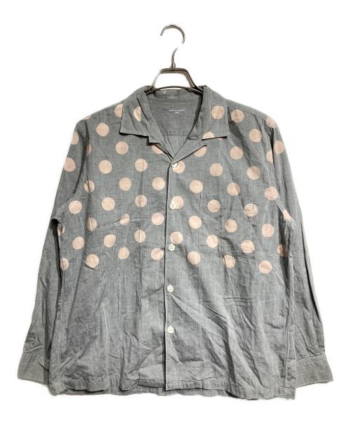 COMME des GARCONS HOMME（コムデギャルソン オム）COMME des GARCONS HOMME (コムデギャルソン オム) ドットオープンカラーシャツ/Polka Dot Open Collar Shirt グレー×ピンク サイズ:不明の古着・服飾アイテム