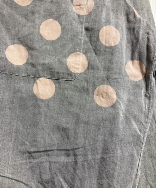 COMME des GARCONS HOMME（コムデギャルソン オム）COMME des GARCONS HOMME (コムデギャルソン オム) ドットオープンカラーシャツ/Polka Dot Open Collar Shirt グレー×ピンク サイズ:不明の古着・服飾アイテム