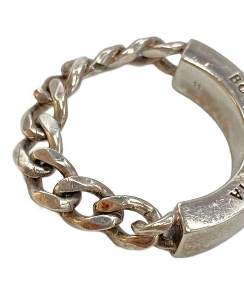 BOTTEGA VENETA（ボッテガベネタ）BOTTEGA VENETA (ボッテガベネタ) IDチェーンリング シルバー サイズ:なしの古着・服飾アイテム