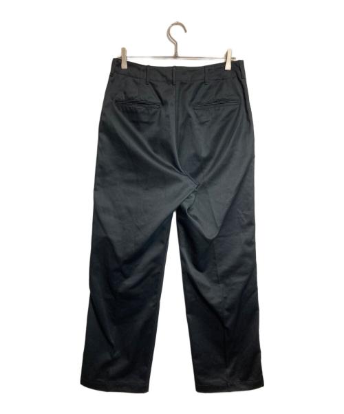 HYKE（ハイク）HYKE (ハイク) T C WEST POINT ARMY WIDE LEG CHINOSワークパンツ ブラック サイズ:XXLの古着・服飾アイテム