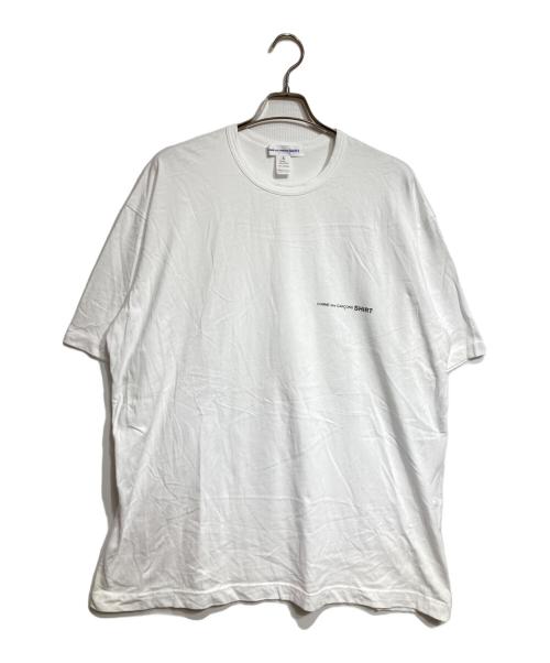 COMME des GARCONS SHIRT（コムデギャルソンシャツ）COMME des GARCONS SHIRT (コムデギャルソンシャツ) ロゴビッグTee ホワイト サイズ:XLの古着・服飾アイテム