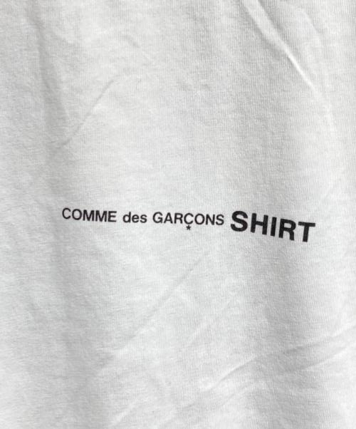 COMME des GARCONS SHIRT（コムデギャルソンシャツ）COMME des GARCONS SHIRT (コムデギャルソンシャツ) ロゴビッグTee ホワイト サイズ:XLの古着・服飾アイテム