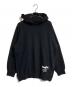 GROUND Y（グラウンドワイ）の古着「Upside Down LOGO Side Zipper Hoodie」｜ブラック