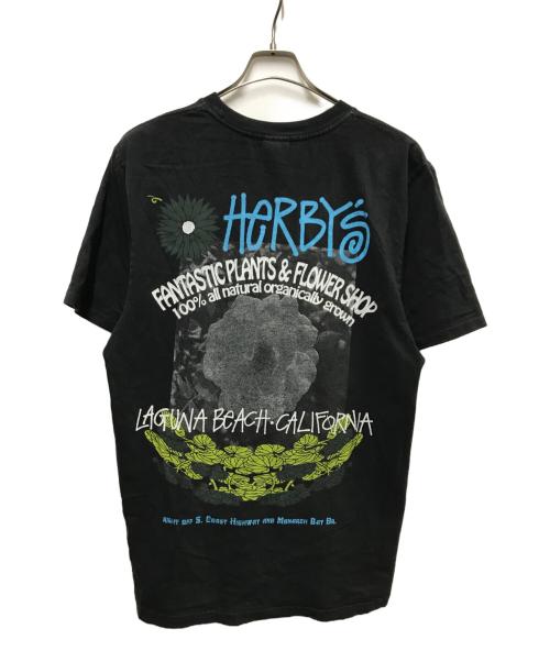 stussy（ステューシー）stussy (ステューシー) Herby's Dyed Tee ブラック サイズ:Mの古着・服飾アイテム