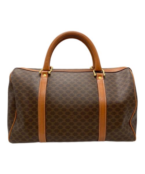 CELINE（セリーヌ）CELINE (セリーヌ) マカダム柄ミニボストンバッグ ブラウンの古着・服飾アイテム