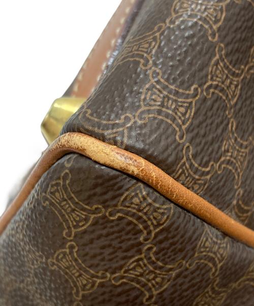 CELINE（セリーヌ）CELINE (セリーヌ) マカダム柄ミニボストンバッグ ブラウンの古着・服飾アイテム