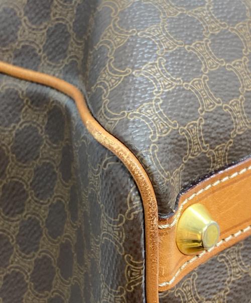 CELINE（セリーヌ）CELINE (セリーヌ) マカダム柄ミニボストンバッグ ブラウンの古着・服飾アイテム