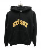 stussyステューシー）の古着「CHENILLE ARCH HOOD」｜ブラック
