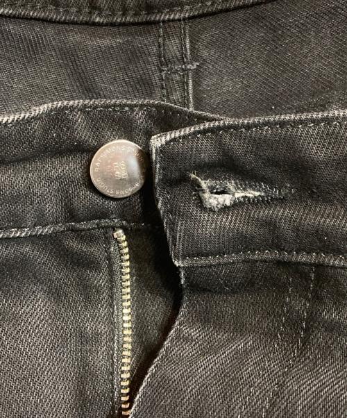 RAF SIMONS（ラフシモンズ）RAF SIMONS (ラフシモンズ) ロゴパッチクロップドデニム ブラック サイズ:30の古着・服飾アイテム