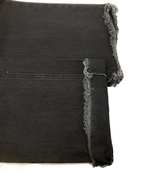 RAF SIMONS（ラフシモンズ）RAF SIMONS (ラフシモンズ) ロゴパッチクロップドデニム ブラック サイズ:30の古着・服飾アイテム