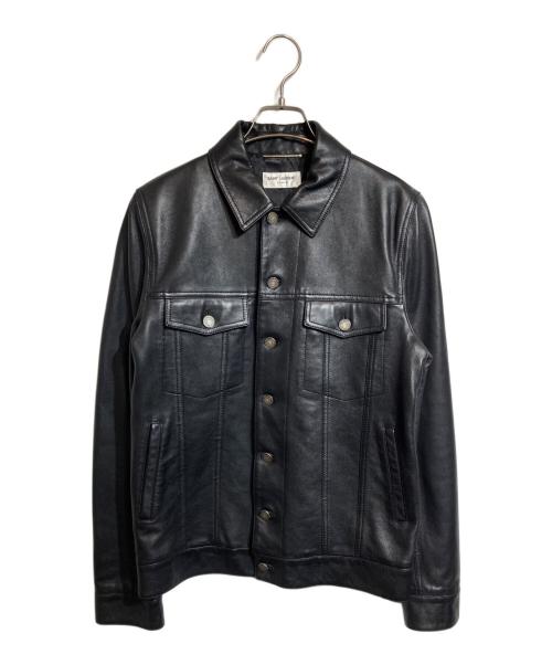 Saint Laurent Paris（サンローランパリ）Saint Laurent Paris (サンローランパリ) レザートラッカージャケット ブラック サイズ:48の古着・服飾アイテム