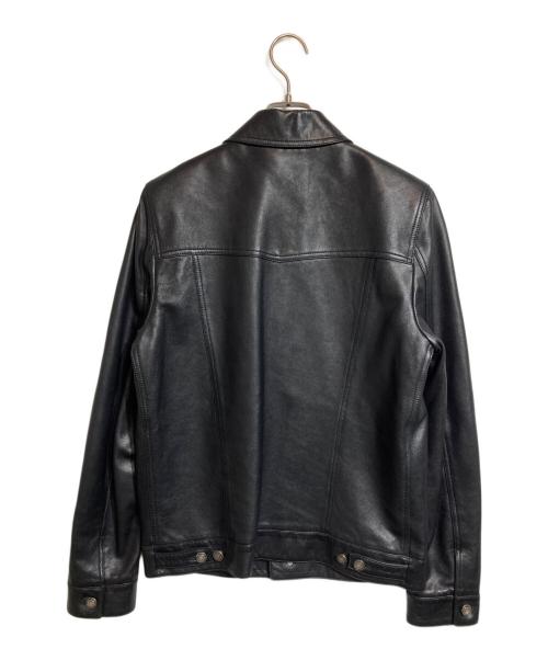 Saint Laurent Paris（サンローランパリ）Saint Laurent Paris (サンローランパリ) レザートラッカージャケット ブラック サイズ:48の古着・服飾アイテム