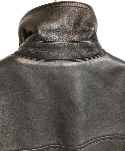 Saint Laurent Paris（サンローランパリ）Saint Laurent Paris (サンローランパリ) レザートラッカージャケット ブラック サイズ:48の古着・服飾アイテム