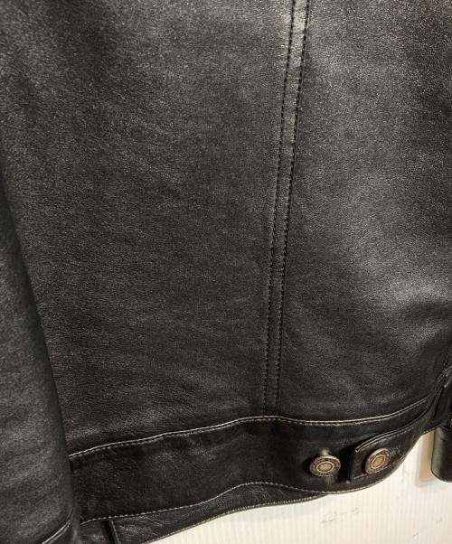 Saint Laurent Paris（サンローランパリ）Saint Laurent Paris (サンローランパリ) レザートラッカージャケット ブラック サイズ:48の古着・服飾アイテム