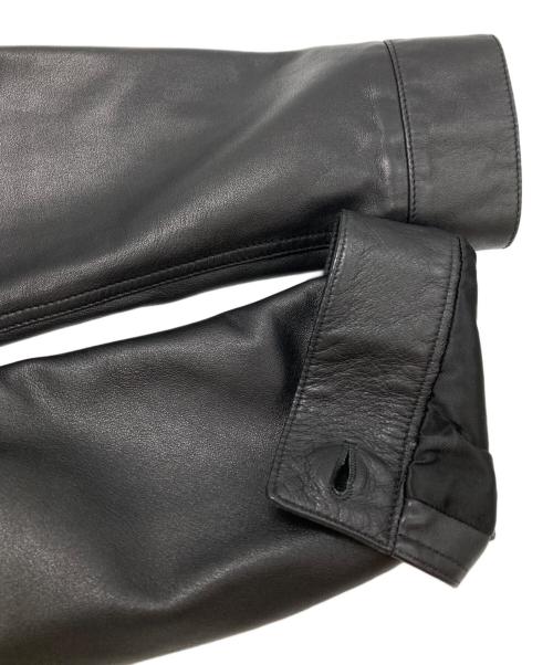 Saint Laurent Paris（サンローランパリ）Saint Laurent Paris (サンローランパリ) レザートラッカージャケット ブラック サイズ:48の古着・服飾アイテム