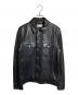Saint Laurent Paris（サンローランパリ）の古着「レザートラッカージャケット」｜ブラック