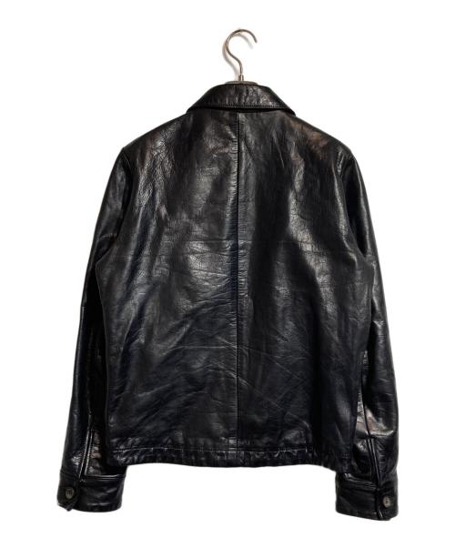 TMT（ティーエムティー）TMT (ティーエムティー) WAX COW LEATHER BLOUSON ブラック サイズ:Mの古着・服飾アイテム