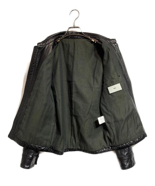 TMT（ティーエムティー）TMT (ティーエムティー) WAX COW LEATHER BLOUSON ブラック サイズ:Mの古着・服飾アイテム