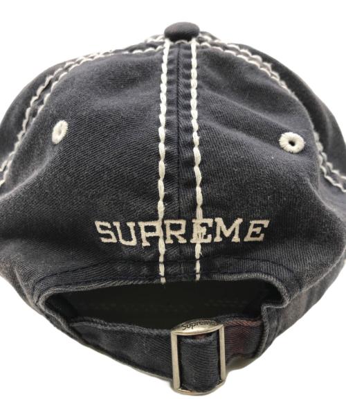 SUPREME（シュプリーム）Supreme (シュプリーム) Big Stitch 6-Panel cap ネイビーの古着・服飾アイテム