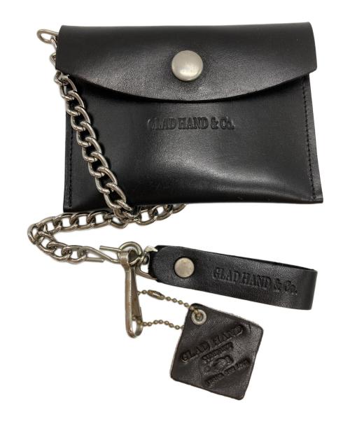 GLAD HAND（グラッドハンド）GLAD HAND (グラッドハンド) NORTH&JUDD CARD WALLET&CHAIN ブラックの古着・服飾アイテム