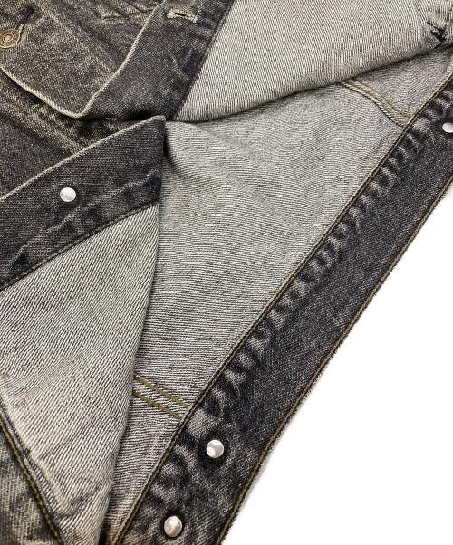LEVI'S（リーバイス）LEVI'S (リーバイス) 先染めブラックデニムジャケット ブラック サイズ:Ｌの古着・服飾アイテム
