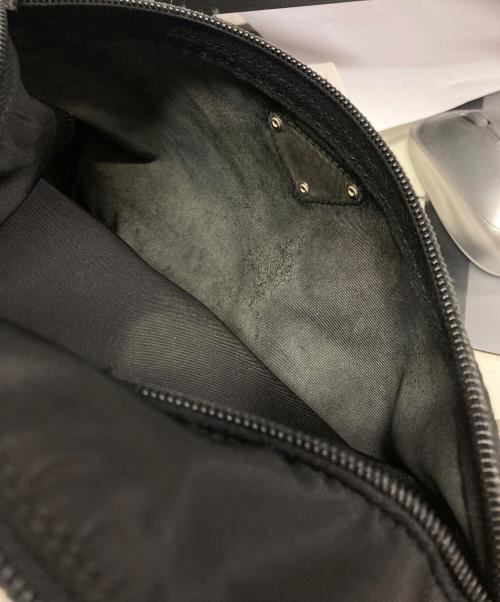 PRADA（プラダ）PRADA (プラダ) ナイロン×レザーミニショルダーバッグ ブラックの古着・服飾アイテム