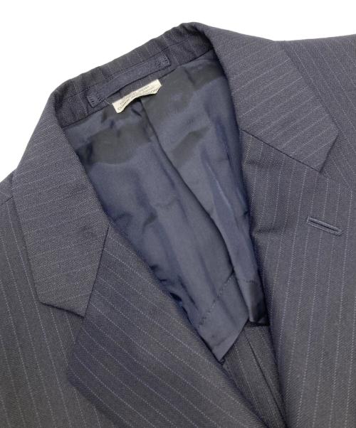 COMME des GARCONS HOMME DEUX（コムデギャルソン オム ドゥ）COMME des GARCONS HOMME DEUX (コムデギャルソン オム ドゥ) ウールブレンドエステルテーラードジャケット ネイビー サイズ:ＸＳの古着・服飾アイテム