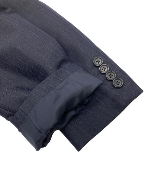 COMME des GARCONS HOMME DEUX（コムデギャルソン オム ドゥ）COMME des GARCONS HOMME DEUX (コムデギャルソン オム ドゥ) ウールブレンドエステルテーラードジャケット ネイビー サイズ:ＸＳの古着・服飾アイテム