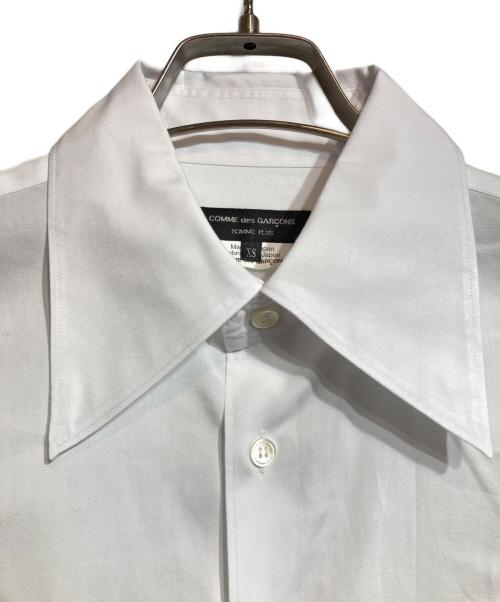 COMME des GARCONS HOMME PLUS（コムデギャルソンオムプリュス）COMME des GARCONS HOMME PLUS (コムデギャルソンオムプリュス) ビッグカラーシャツ ホワイト サイズ:XSの古着・服飾アイテム