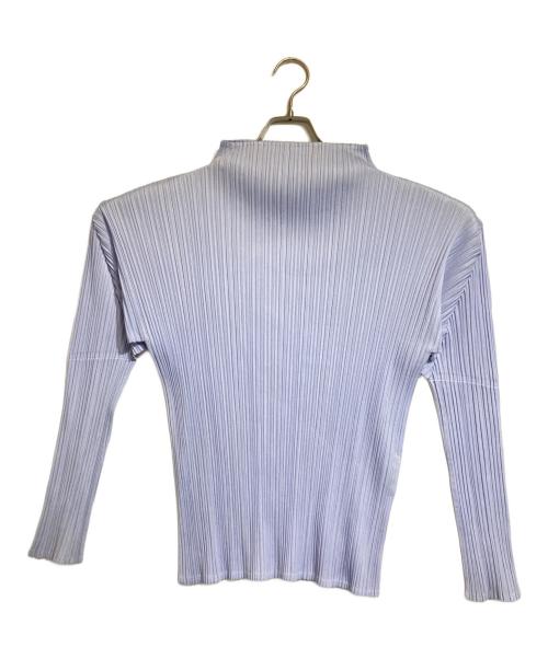 PLEATS PLEASE（プリーツプリーズ）PLEATS PLEASE (プリーツプリーズ) ボトルネックプリーツカットソー パープル サイズ:3の古着・服飾アイテム