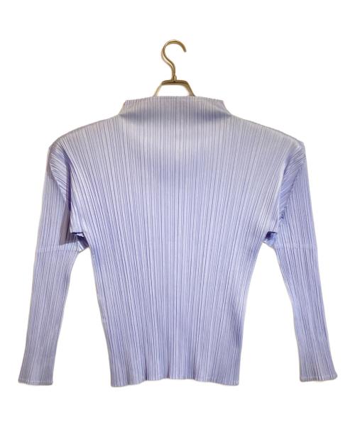 PLEATS PLEASE（プリーツプリーズ）PLEATS PLEASE (プリーツプリーズ) ボトルネックプリーツカットソー パープル サイズ:3の古着・服飾アイテム